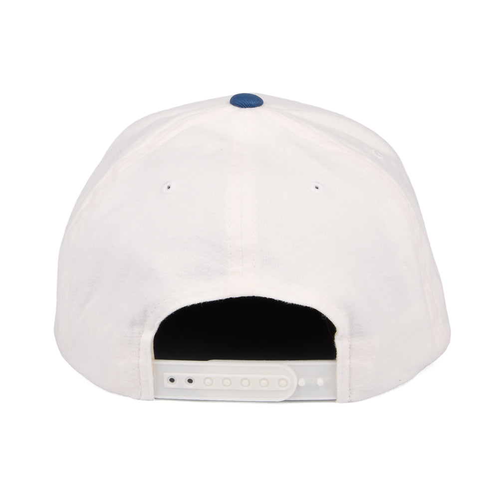 Brixton Hats Oath III Snapback Cap - Off White-Sky Blue