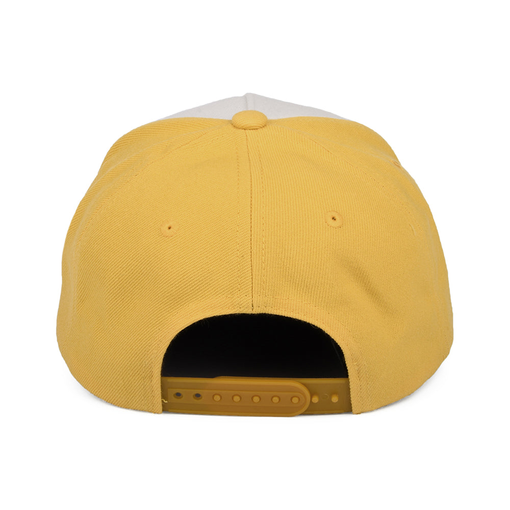 Brixton Hats Linwood C NetPlus MP Snapback Cap - Off White-Yellow-Brown