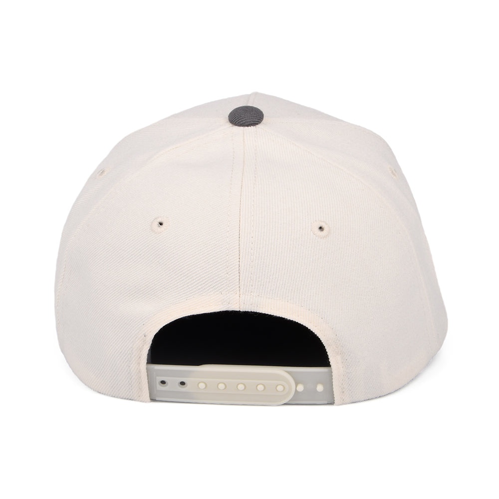 Brixton Hats Crest C NetPlus MP Snapback Cap - Off White-Grey