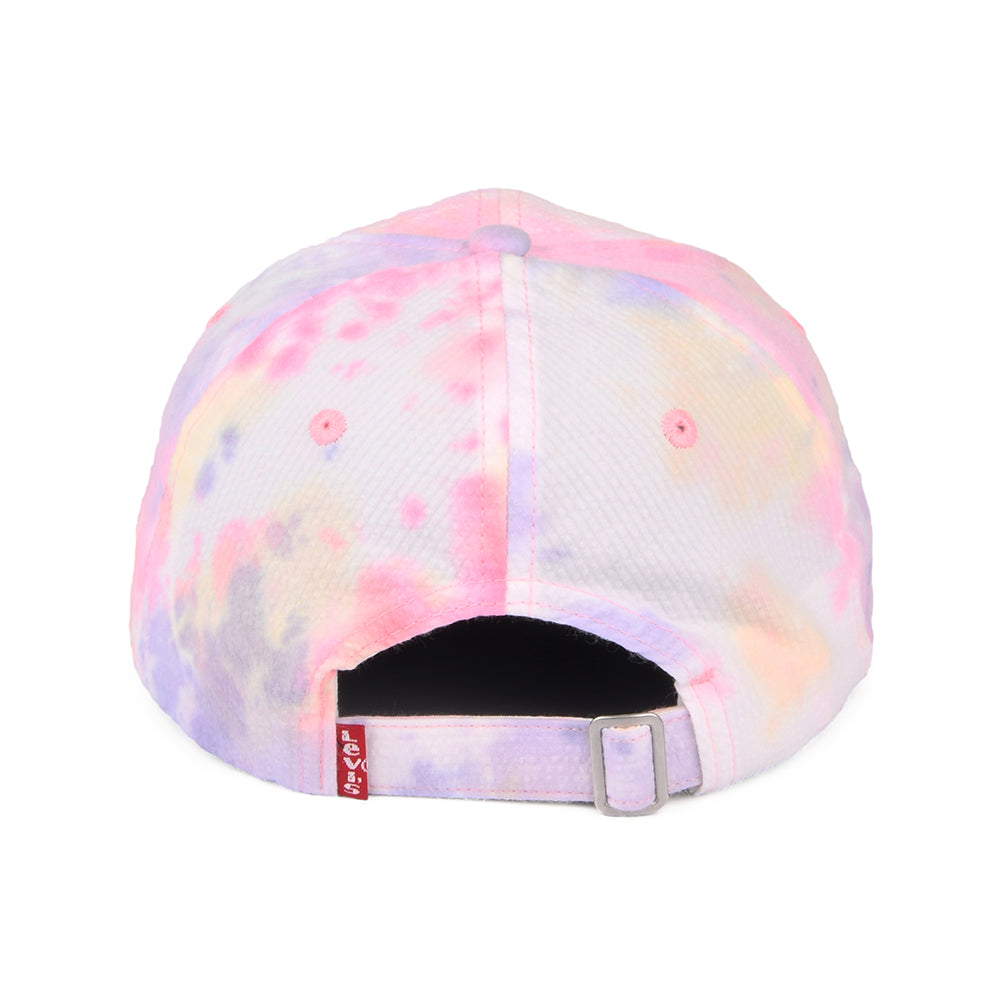 Levi's Hats Womens Poster Logo Tie Dye Baseball Cap Flexfit - Multi-Coloured