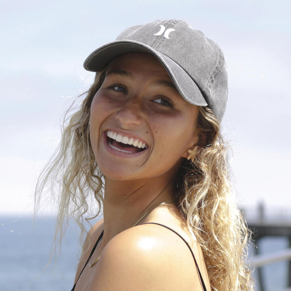 Hurley Hats Womens Iconic Baseball Cap - Grey