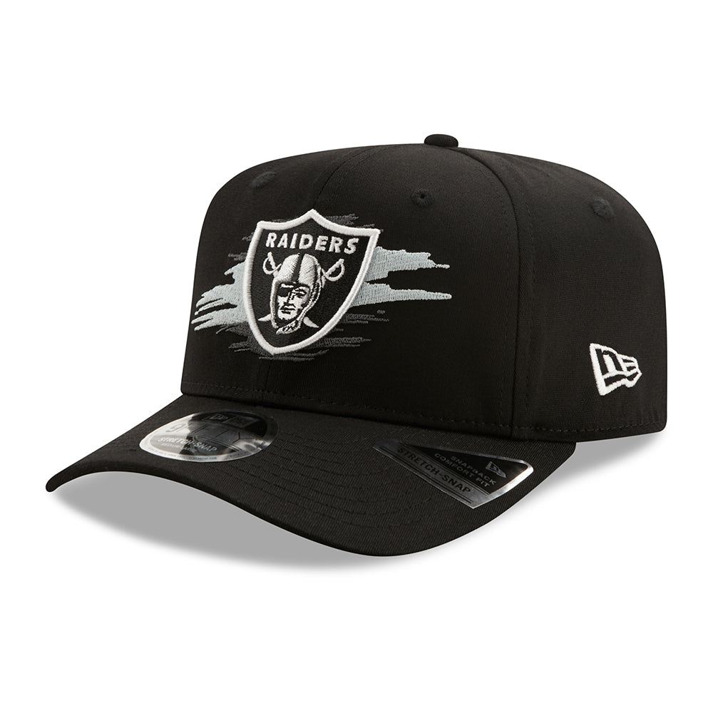 New Era 9FIFTY Las Vegas Raiders Stretch Snapback Cap - NFL Tear Logo - Black