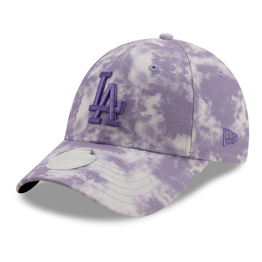 New Era Womens 9FORTY L.A. Dodgers Baseball Cap - MLB Tie Dye - Purple