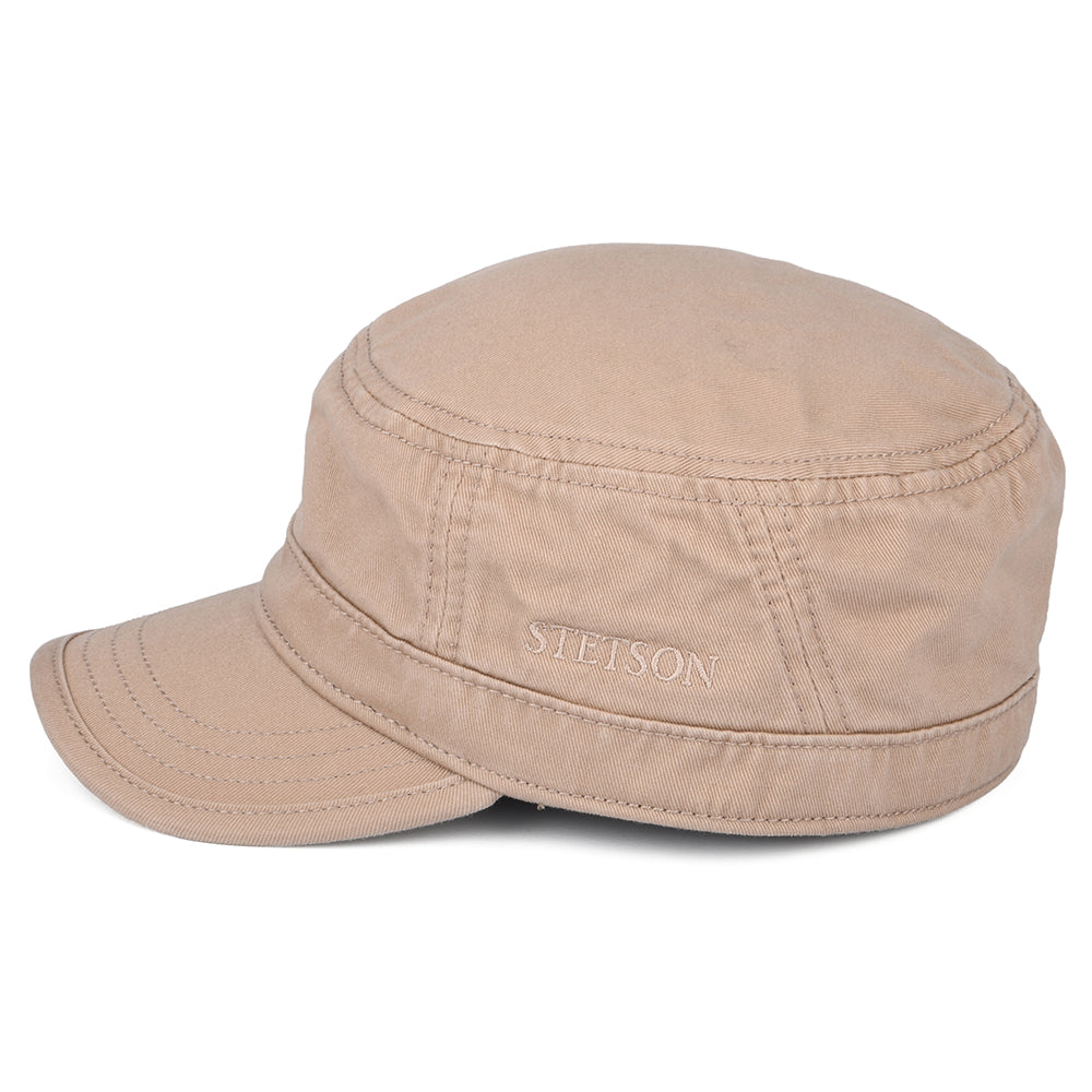 Stetson Hats Cotton Army Cap - Beige