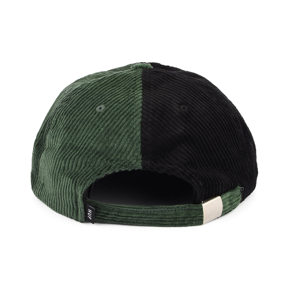 HUF Marina Two Tone Corduroy Baseball Cap - Forest