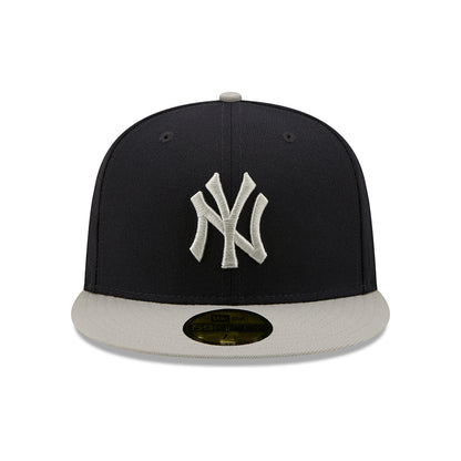 New Era 59FIFTY New York Yankees Baseball Cap - MLB Side Patch - Navy-Grey