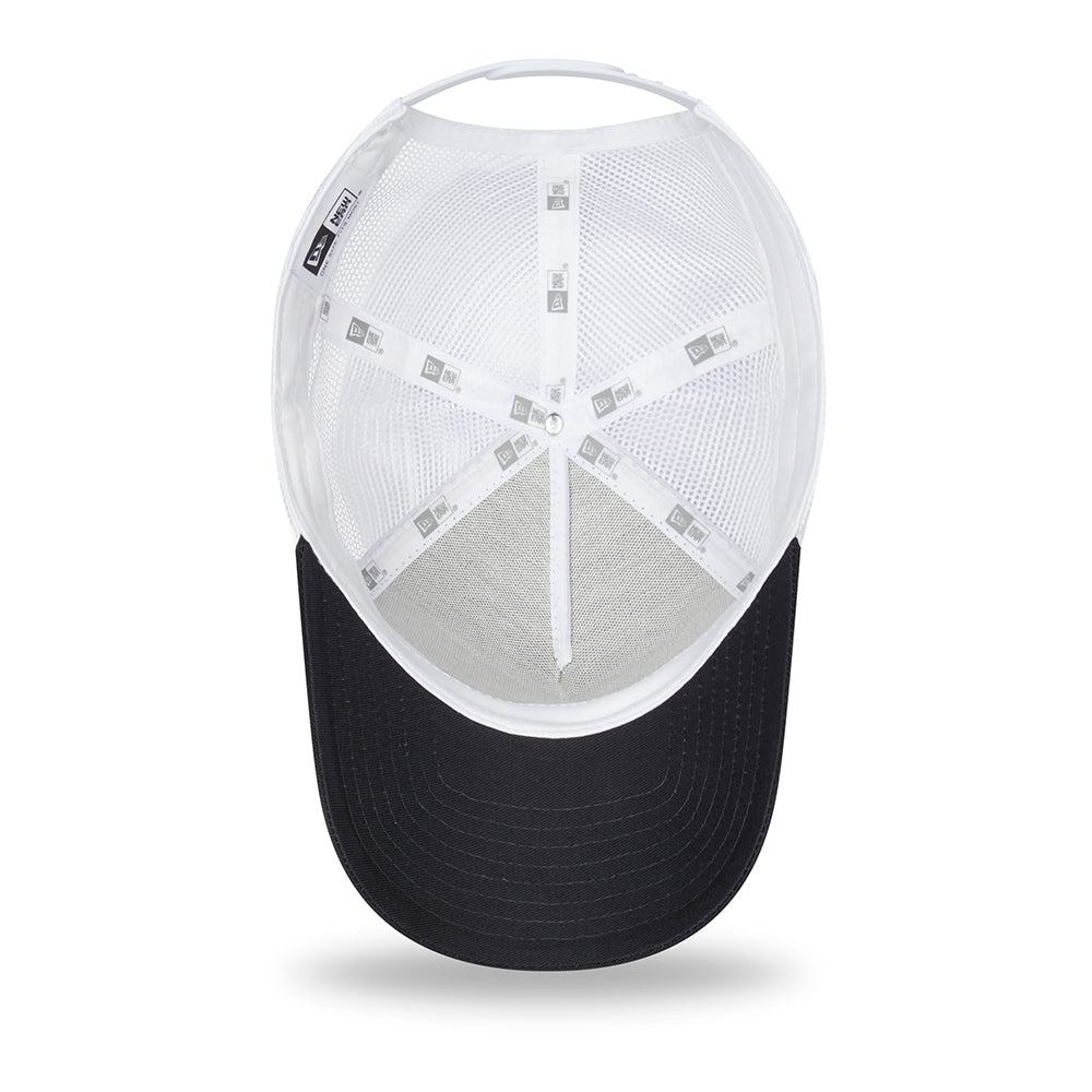 New Era 9FORTY Las Vegas A-Frame Trucker Cap - License Plate - Navy-White