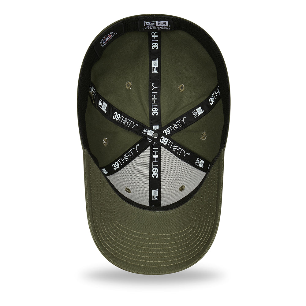 New Era 39THIRTY New York Yankees Baseball Cap - MLB League Essential - Olive-Stone