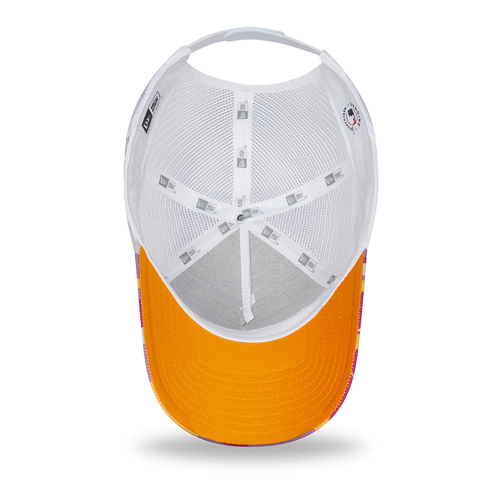 New Era New York Yankees A-Frame Trucker Cap - MLB Camo Pack - Pink-White