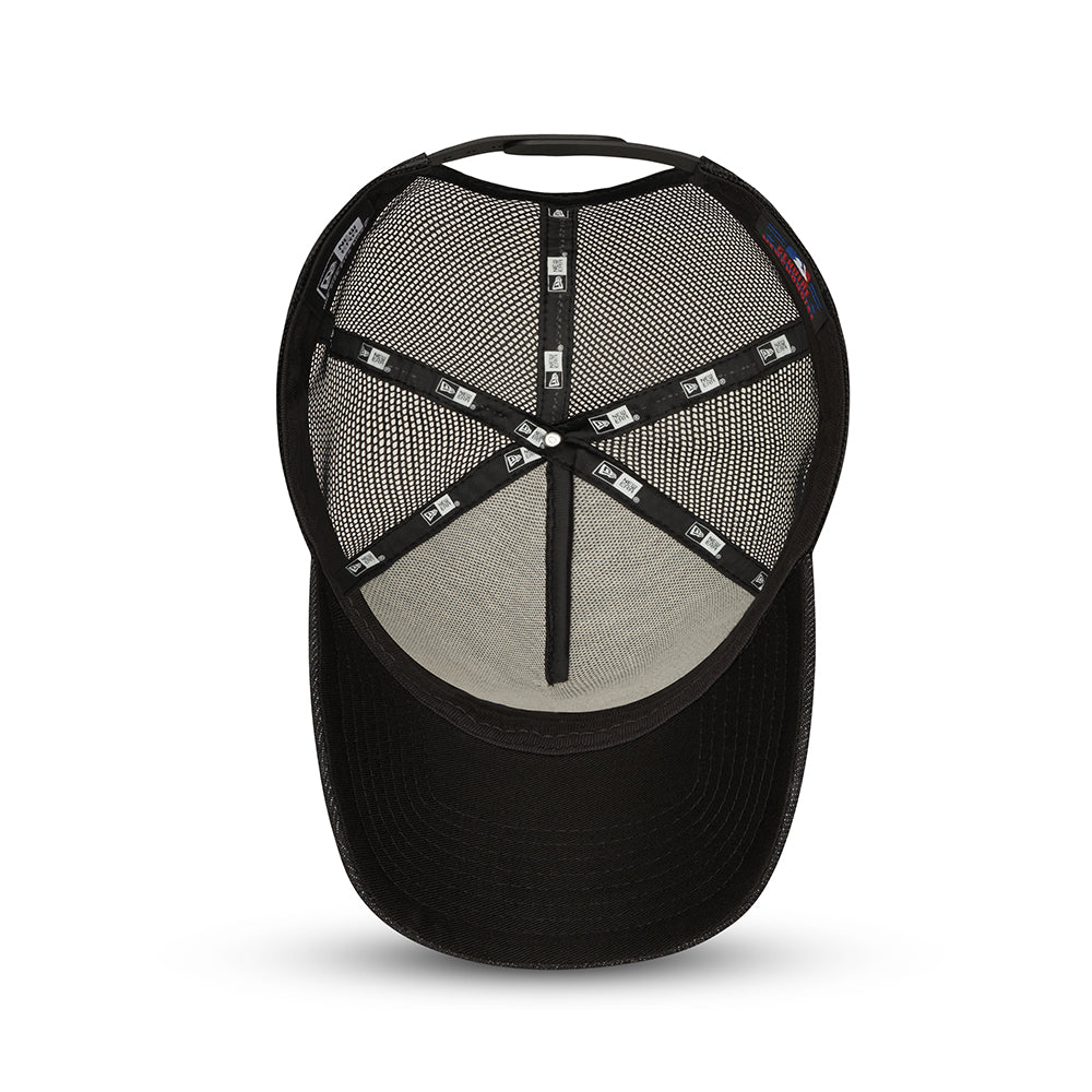 New Era 9FORTY L.A. Dodgers A-Frame Trucker Cap - MLB Black On Black - Black