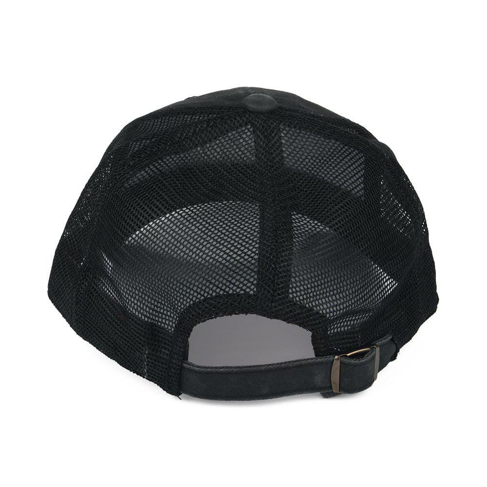 NASA Raglan Bones Trucker Cap - Washed Black