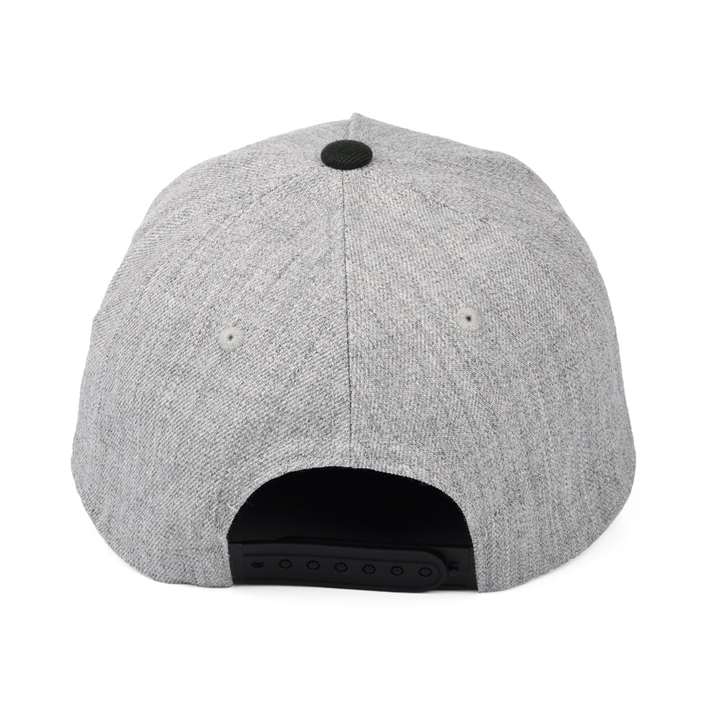 Brixton Hats Linwood C NetPlus MP Snapback Cap - Heather Grey-Black