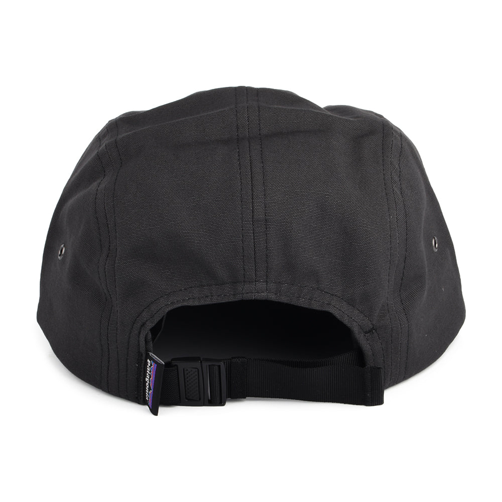 Patagonia Hats P-6 Label Maclure Organic Cotton 5 Panel Cap - Black