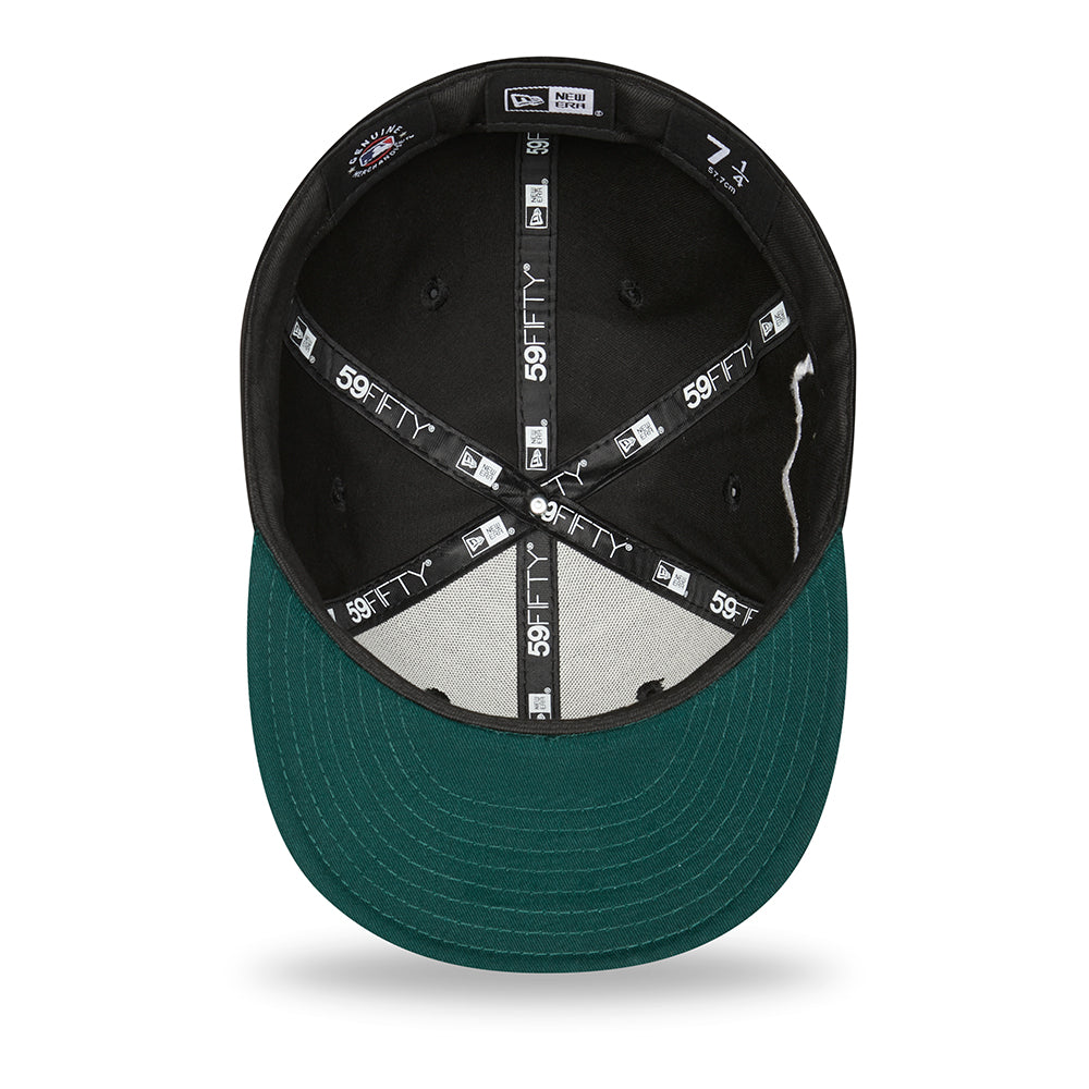 New Era 59FIFTY Oakland Athletics Baseball Cap - MLB World Series - Black-Green