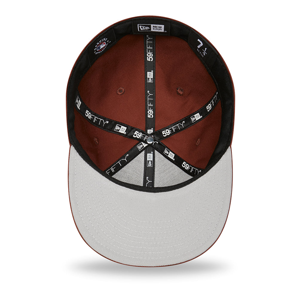 New Era 59FIFTY New York Yankees Baseball Cap - MLB League Essential - Brown-Black