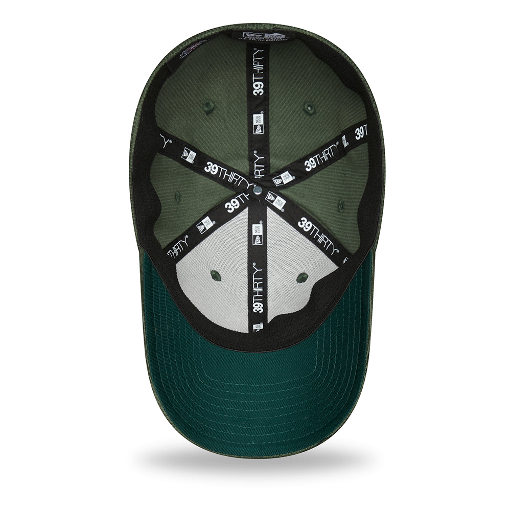 New Era 39THIRTY New York Yankees Baseball Cap - MLB Cord - Dark Green-White OLD