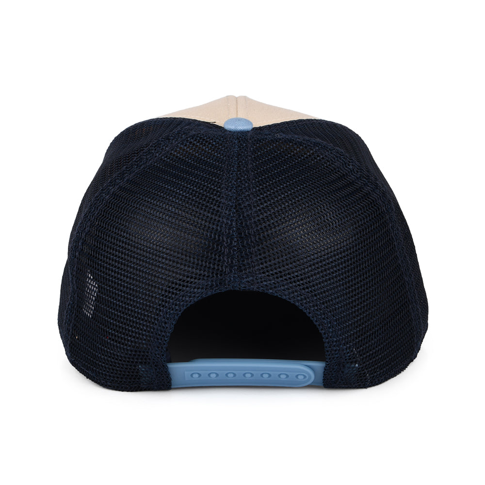 NASA Sinclair Trucker Cap - Ivory-Navy-Light Blue