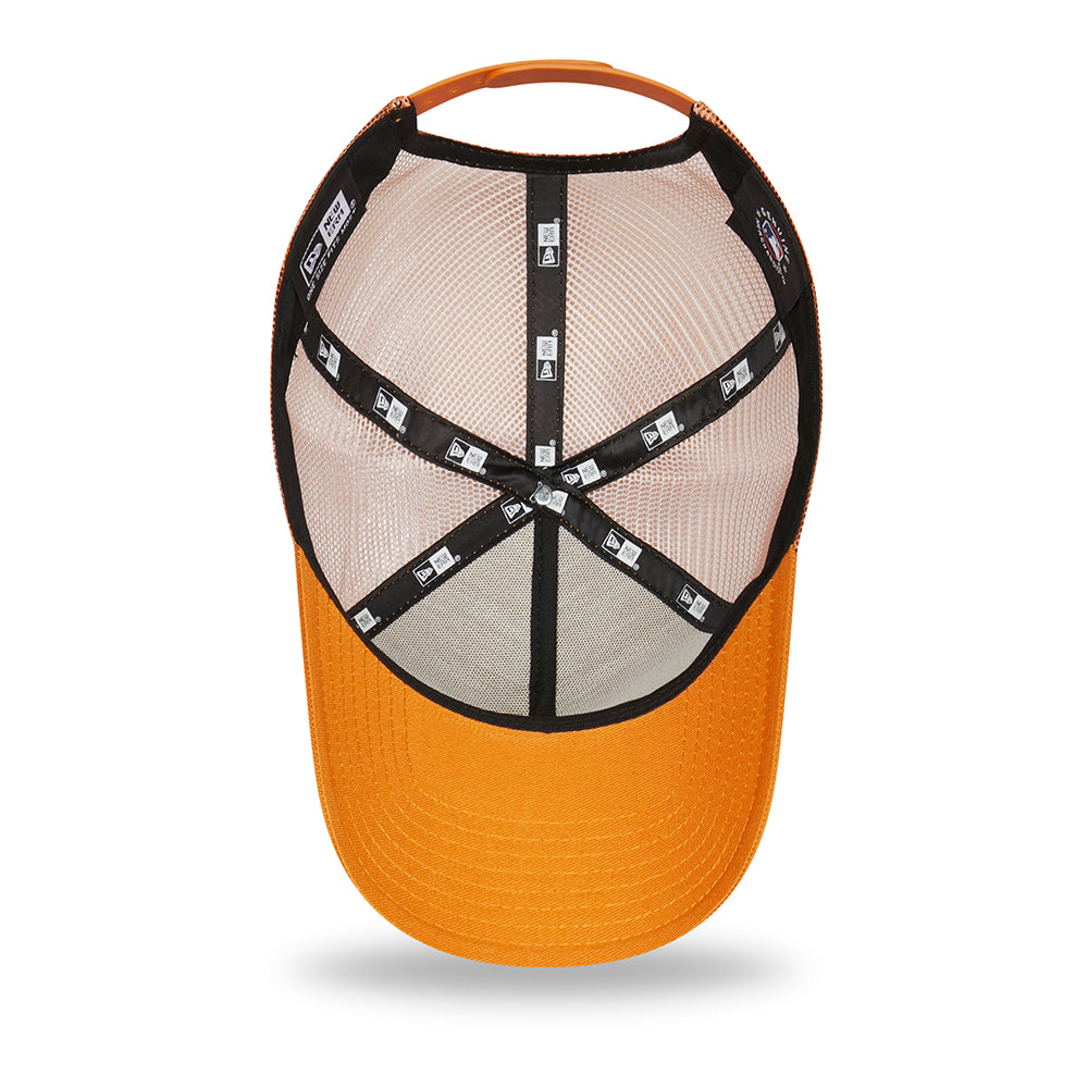 New Era 9FORTY L.A. Dodgers A-Frame Trucker Cap - MLB League Essential - Orange-White