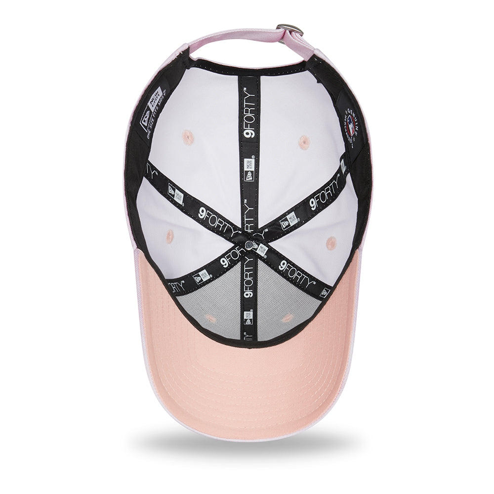 New Era Womens 9FORTY New York Yankees Baseball Cap - MLB Pastel Tie Dye - Pink-White