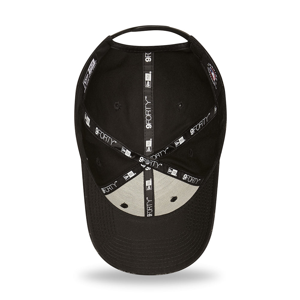 New Era 9FORTY New York Yankees Snapback Cap - MLB Monogram AOP - Black