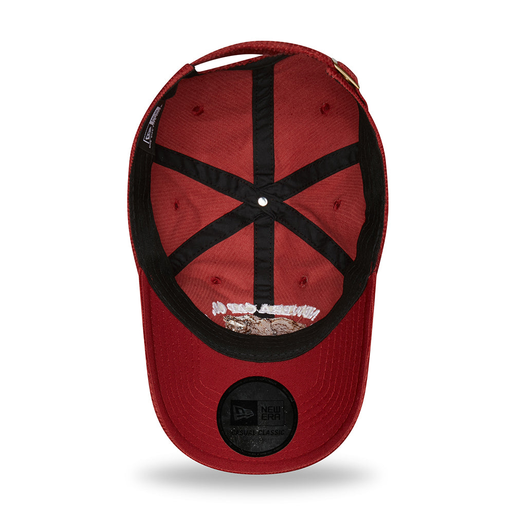 New Era 9TWENTY Bear Corduroy Baseball Cap - Wildlife Casual Classic - Wine