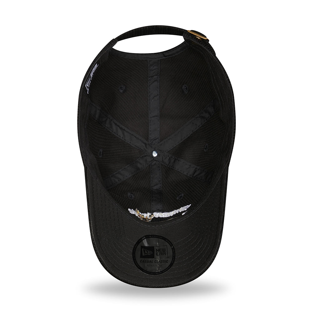 New Era 9TWENTY Deer Corduroy Baseball Cap - Wildlife Casual Classic - Black