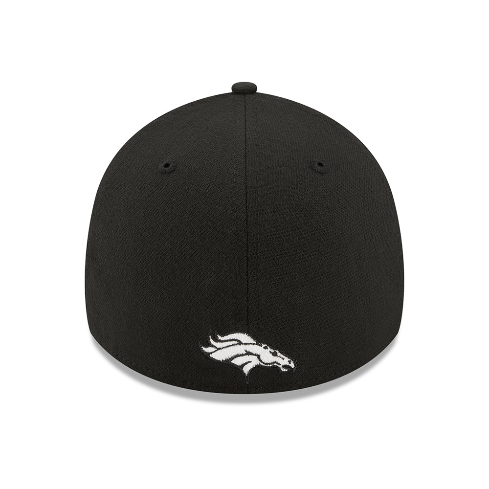 New Era 39THIRTY Denver Broncos Baseball Cap - NFL Sideline - Black-White
