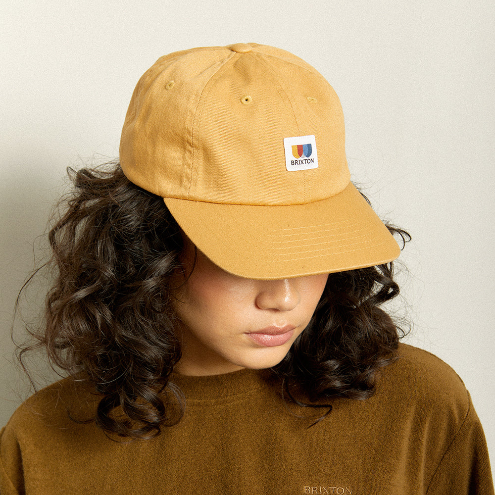 Brixton Hats Alton LP Cotton Baseball Cap - Desert Sand