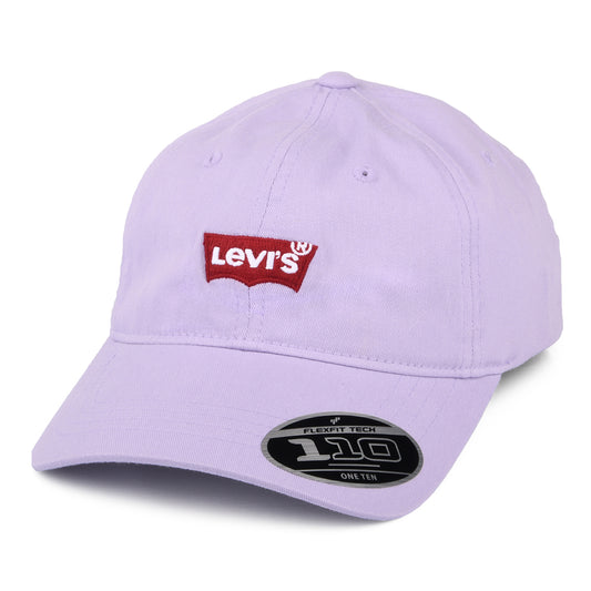 Levi's Hats Womens Mid Batwing Flexfit Baseball Cap With Blank Tab - Light Purple