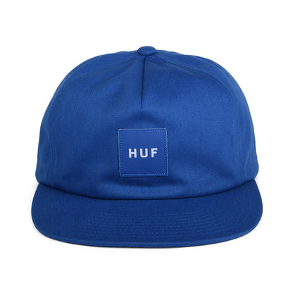 HUF Box Logo Unstructured Snapback Cap - Cobalt