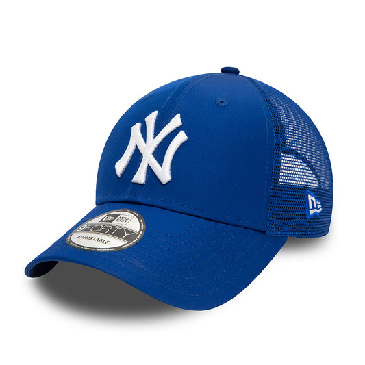 New Era 9FORTY New York Yankees Trucker Cap - MLB Home Field - Royal Blue-White