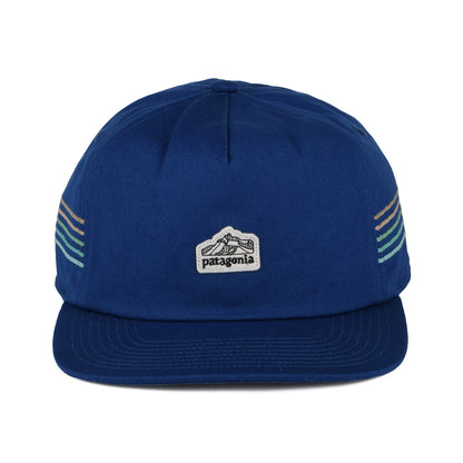 Patagonia Hats Line Logo Ridge Stripe Funfarer Snapback Cap - Royal Blue