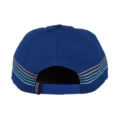 Patagonia Hats Line Logo Ridge Stripe Funfarer Snapback Cap - Royal Blue