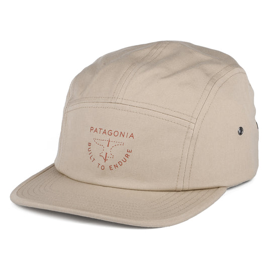 Patagonia Hats Forge Mark Crest Maclure Organic Cotton 5 Panel Cap - Tan
