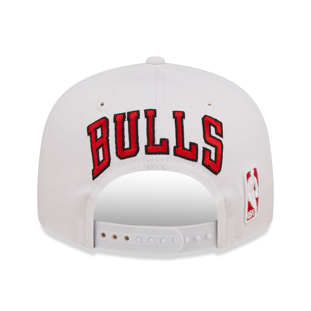New Era 9FIFTY Chicago Bulls Snapback Cap - NBA White Crown Team - White-Red