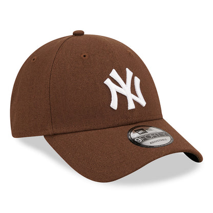 New Era 9FORTY New York Yankees Baseball Cap - MLB Linen - Rust-White