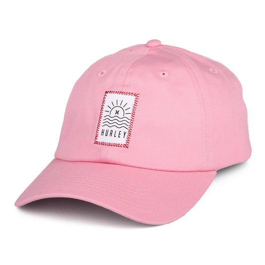 Hurley Hats Lazy Waves Cotton Baseball Cap - Pink