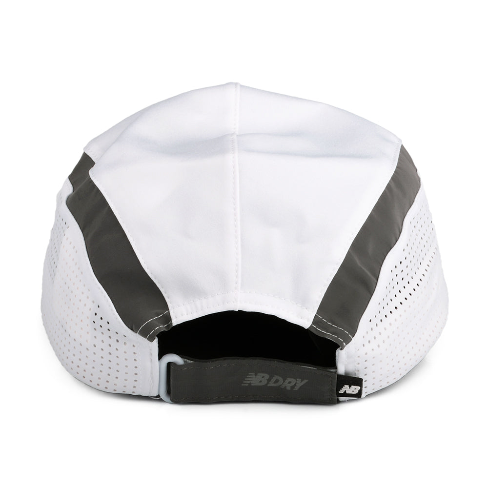 New Balance Hats Laser Running 5 Panel Cap - White