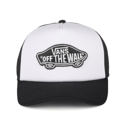 Vans Hats Classic Patch Curved Brim Trucker Cap - Black-White