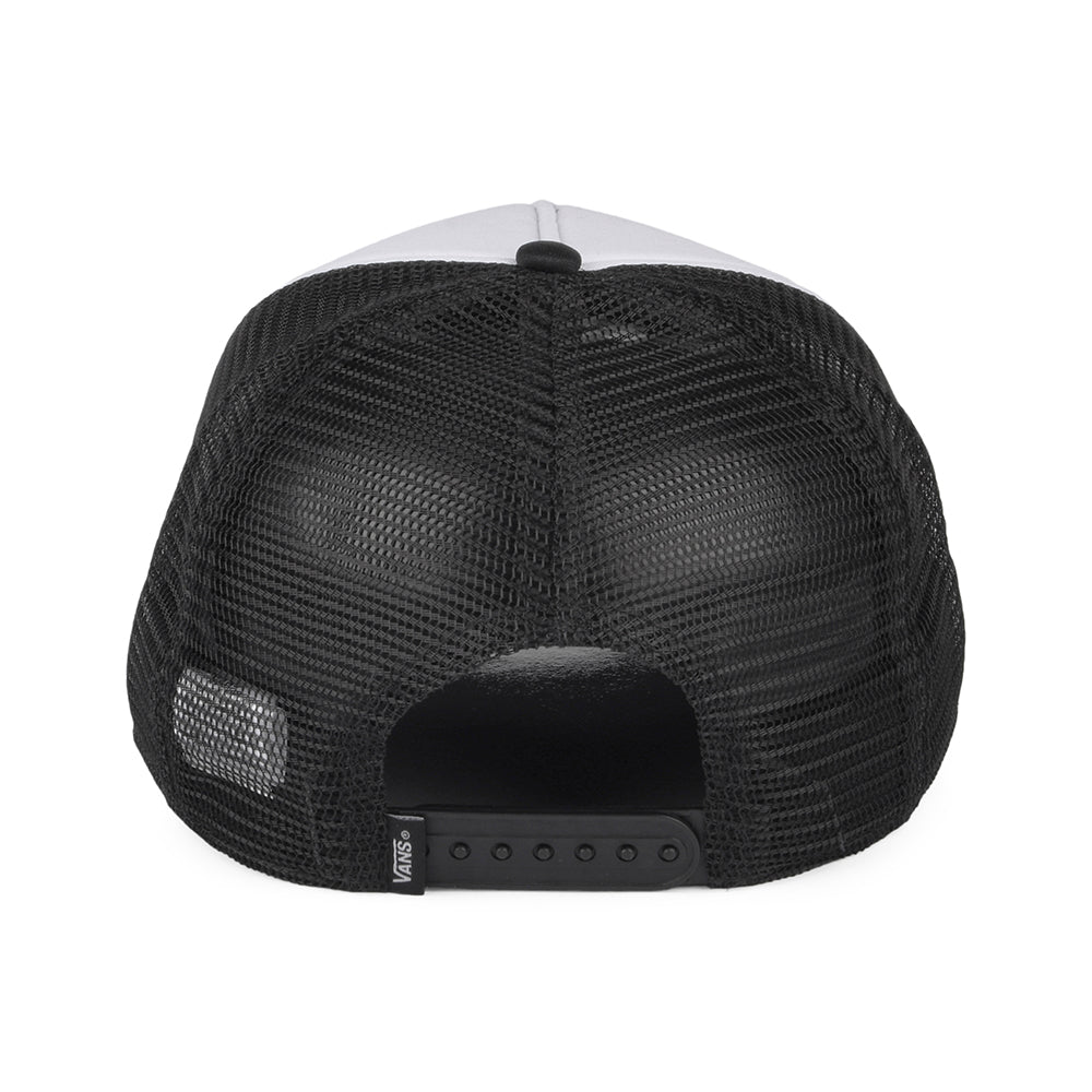 Vans Hats Classic Patch Curved Brim Trucker Cap - Black-White