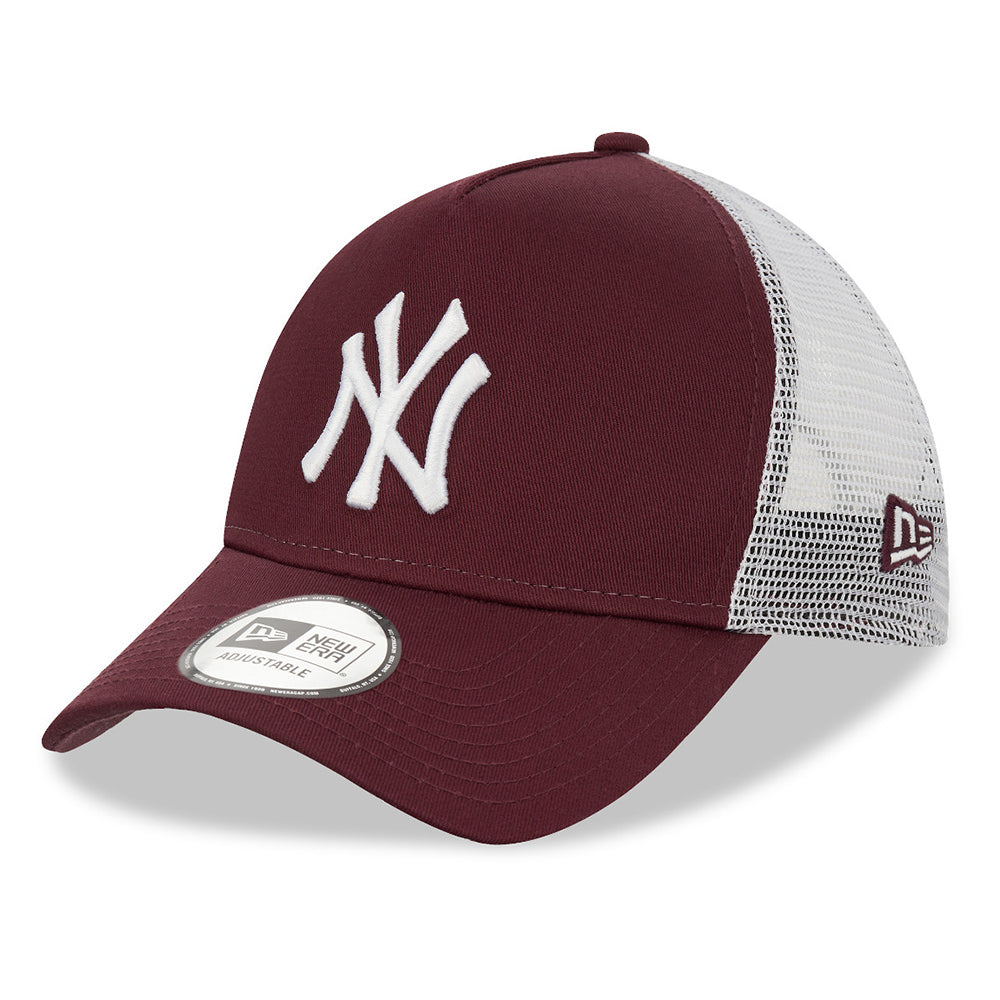 New Era A Frame League Essential New York Yankees MLB Pink Trucker Hat New Era A Frame League Essential New York Yankees MLB Pink Trucker Hat