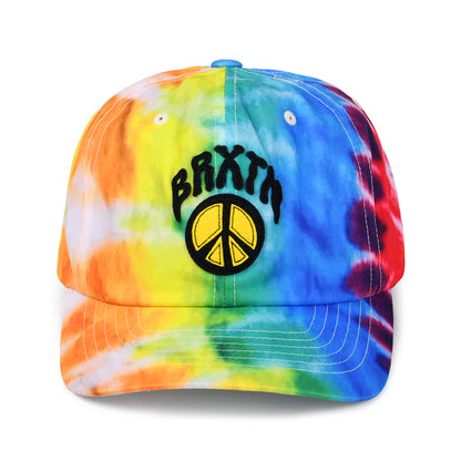 Brixton Hats Peace out MP Tie Dye Snapback Cap - Multi-Coloured