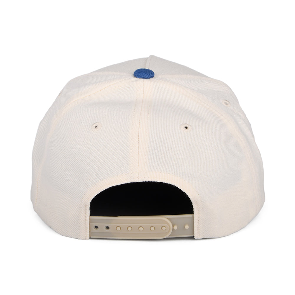 Brixton Hats Crest C NetPlus MP Snapback Cap - Off White-Blue