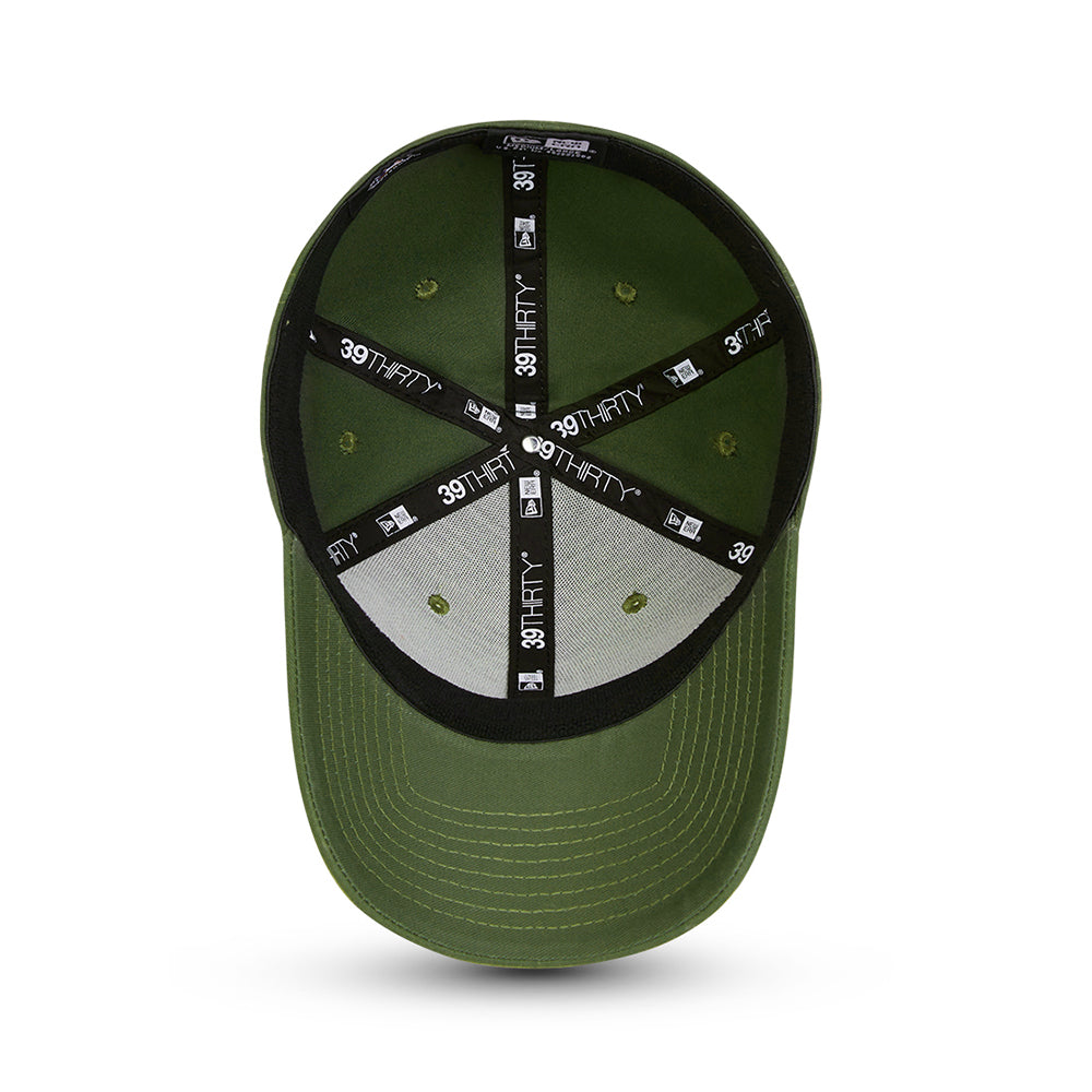 New Era 39THIRTY L.A. Dodgers Baseball Cap - MLB League Essential - Olive On Olive