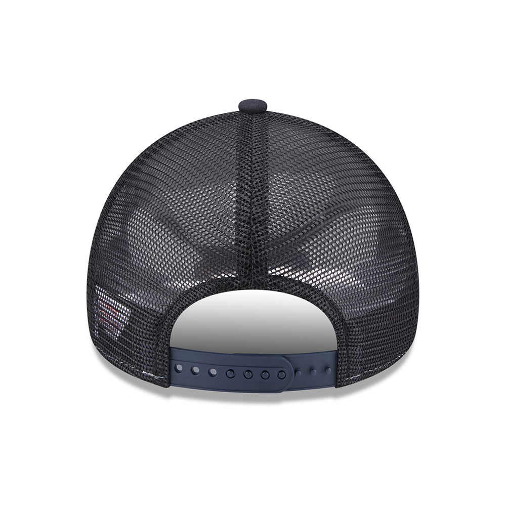 New Era Los Angeles A-Frame Trucker Cap - License Plate - Navy Blue