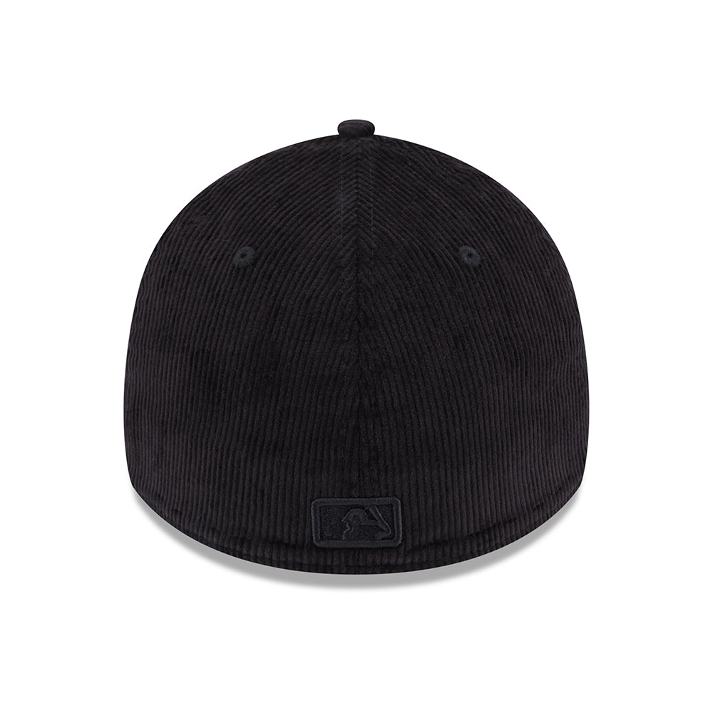 New Era 39THIRTY L.A. Dodgers Baseball Cap - MLB Cord - Black On Black