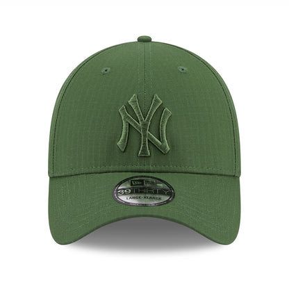 New Era 39THIRTY New York Yankees Baseball Cap - MLB Ripstop - Olive On Olive