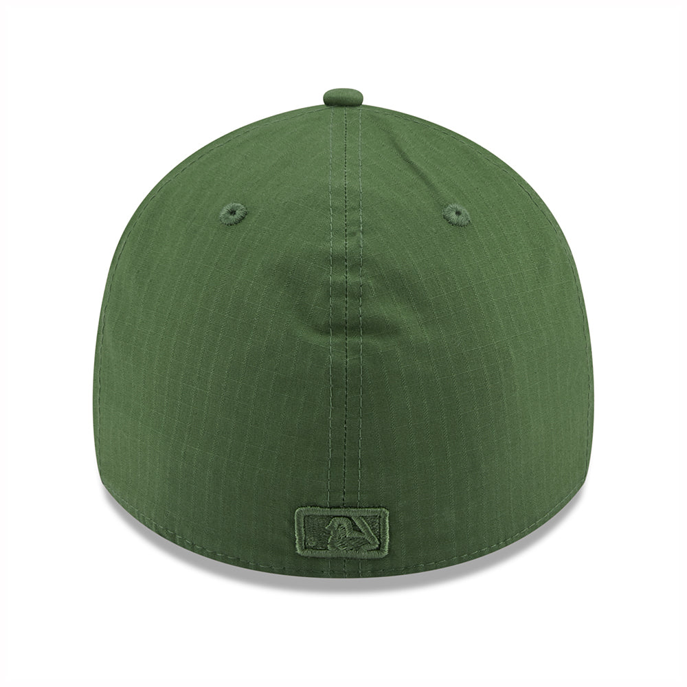 New Era 39THIRTY New York Yankees Baseball Cap - MLB Ripstop - Olive On Olive