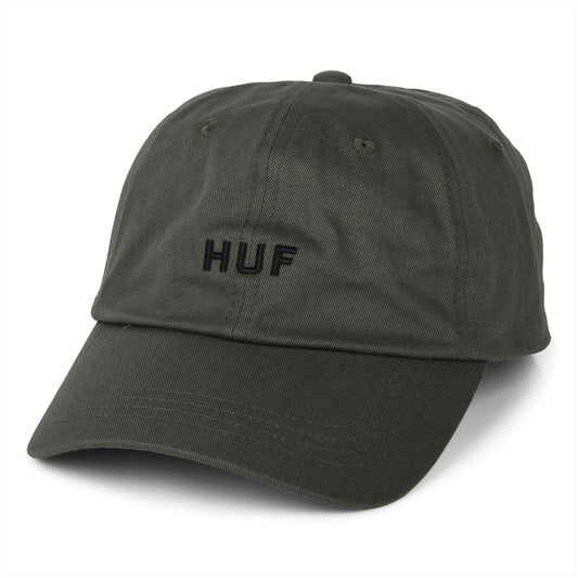 HUF Original Logo Curved Brim Cotton Baseball Cap - Olive
