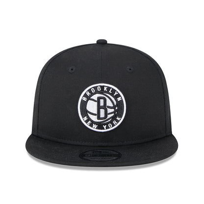 New Era 9FIFTY Brooklyn Nets Snapback Cap - NBA Metallic Arch - Black